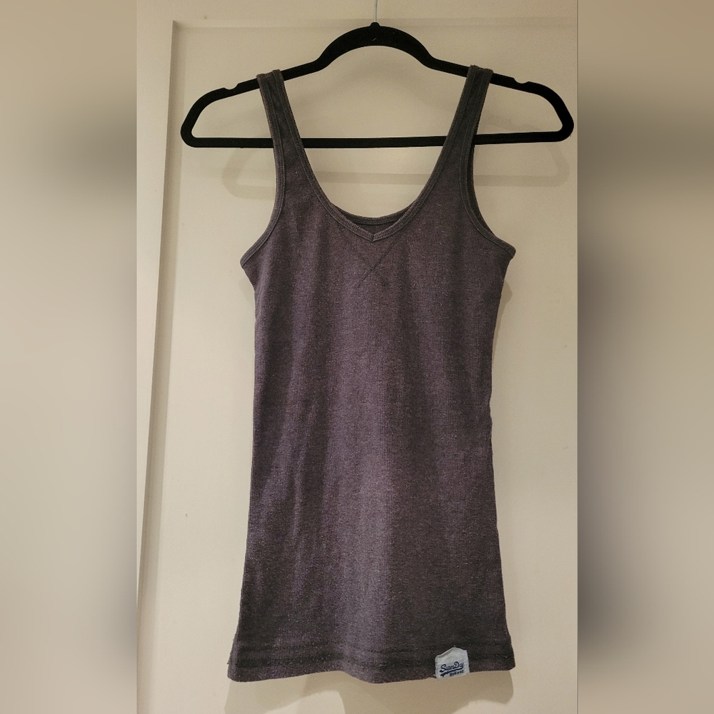 Superdry Women's Heathered Purple Tank Top